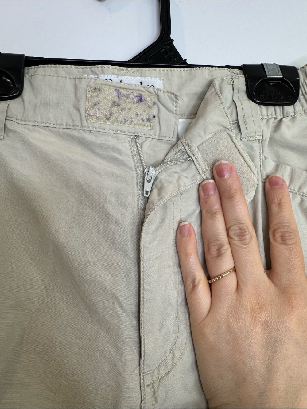 Vintage Columbia Convertible Cargo Pants in Light Beige gorpcore outdoor sporty - Picture 8 of 13